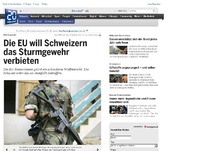 Bild zum Artikel: Waffengesetz: Die EU will Schweizern das Sturmgewehr verbieten