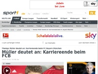 Bild zum Artikel: Müller deutet an: Karriereende bei Bayern