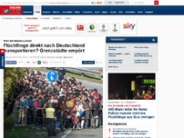 Bild zum Artikel: Plan der Balkan-Länder - Flüchtlinge direkt nach Deutschland transportieren? Grenzstädte empört