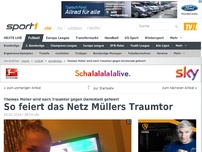 Bild zum Artikel: So feiert das Netz Müllers Traumtor