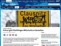 Bild zum Artikel: Clausnitz: Polizei verteidigt Einsatz vor Flüchtlingsbus