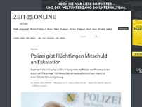 Bild zum Artikel: Clausnitz: Polizei verteidigt hartes Vorgehen gegen Flüchtlingsjungen