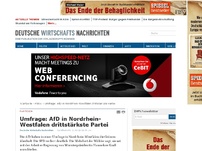 Bild zum Artikel: Umfrage: AfD in Nordrhein-Westfalen drittstärkste Partei