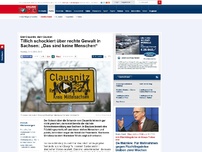 Bild zum Artikel: Erst Clausnitz, dann Bautzen - Tillich schockiert über rechte Gewalt in Sachsen: „Das sind keine Menschen“