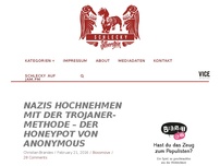 Bild zum Artikel: Nazis hochnehmen mit der Trojaner-Methode – Der Honeypot von Anonymous