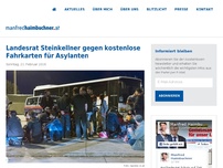Bild zum Artikel: Landesrat Steinkellner gegen kostenlose Fahrkarten für Asylanten