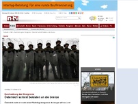 Bild zum Artikel: Durchsetzung der Obergrenze: Österreich schickt Soldaten an die Grenze