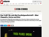 Bild zum Artikel: M. Beisenherz: Sorry, ich bin privat hier: Das Volk? Ihr seid die Parallelgesellschaft! - über Clausnitz, Hetze und Wut