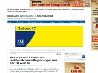 Bild zum Artikel: Hollande will Länder mit rechtsextremen Regierungen aus der EU werfen