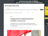 Bild zum Artikel: Sachsen: Pegida lobt fremdenfeindliche Vorfälle in Clausnitz