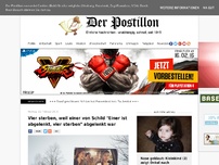 Bild zum Artikel: Vier sterben, weil einer von Schild 'Einer ist abgelenkt, vier sterben' abgelenkt war