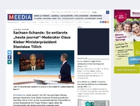 Bild zum Artikel: Sachsen-Schande: So entlarvte „heute journal“-Moderator Claus Kleber Ministerpräsident Stanislaw Tillich