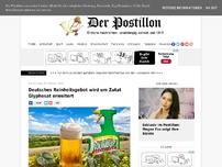 Bild zum Artikel: Deutsches Reinheitsgebot wird um Zutat Glyphosat erweitert