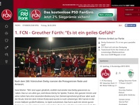 Bild zum Artikel: 1. FCN - Greuther Fürth: 'Es ist ein geiles Gefühl'