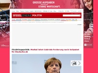 Bild zum Artikel: Flüchtlingspolitik: Merkel lehnt Gabriels Forderung nach Solipaket für Deutsche ab