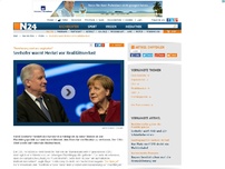 Bild zum Artikel: 'Bevölkerung wird uns weglaufen' - 
Seehofer warnt Merkel vor Realitätsverlust