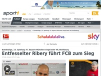 Bild zum Artikel: Entfesselter Ribery führt Bayern zum Sieg