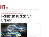 Bild zum Artikel: Neuer Dienstwagen - Polizisten zu dick für Dreier?