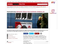 Bild zum Artikel: Erste Trendrechnung: Schweizer lehnen Anti-Ausländer-Initiative ab