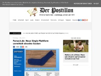 Bild zum Artikel: Parsock.de: Neue Single-Plattform vermittelt einzelne Socken