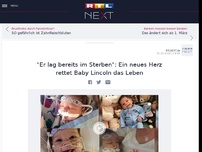Bild zum Artikel: 'Er lag bereits im Sterben': Ein neues Herz rettet Baby Lincoln das Leben