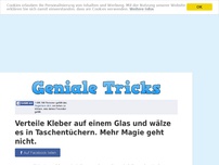 Bild zum Artikel: Verteile Kleber auf einem Glas und wälze es in Taschentüchern. Mehr Magie geht nicht.