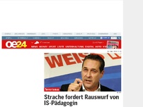 Bild zum Artikel: Strache fordert Rauswurf von IS-Pädagogin