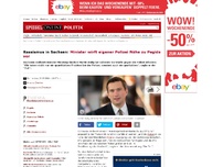 Bild zum Artikel: Rassismus in Sachsen: Minister wirft eigener Polizei Nähe zu Pegida vor
