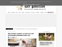 Bild zum Artikel: Nazi-Schwein unsicher, zu wem es in der Schweinefleischdebatte halten soll