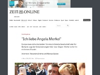 Bild zum Artikel: Flüchtlingskrise: 'Ich liebe Angela Merkel'