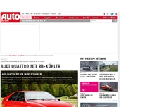 Bild zum Artikel: Audi quattro mit R8-Kühler