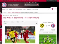 Bild zum Artikel: Starke Bayern:Viel Klasse, aber keine Tore in Dortmund