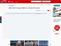 Bild zum Artikel: Landtagswahl - CDU-Chefin Angela Merkel kritisiert AfD scharf