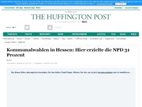 Bild zum Artikel: Kommunalwahlen in Hessen: Hier wurde die NPD mit 31 Prozent stärkste Kraft