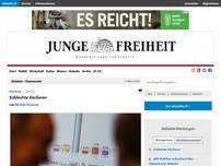 Bild zum Artikel: Schlechte Verlierer