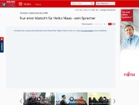 Bild zum Artikel: Peinlicher Auftritt bei Anne Will - Nur einer klatscht für Heiko Maas - sein Sprecher