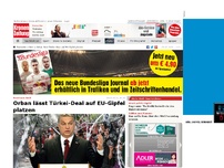 Bild zum Artikel: Orban lässt Türkei-Deal auf EU-Gipfel platzen