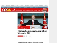 Bild zum Artikel: Türken kommen ab Juni ohne Visum in EU