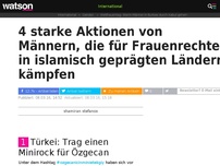 Bild zum Artikel: 4 starke Aktionen von Männern, die für Frauenrechte in islamisch geprägten Ländern kämpfen