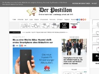 Bild zum Artikel: Bis zu eine Woche Akku: Huawei stellt erstes Smartphone ohne Bildschirm vor