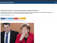 Bild zum Artikel: Deutschland fordert von Russland Einhaltung der Menschenrechte