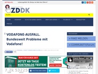 Bild zum Artikel: VODAFONE-AUSFALL. Bundesweit Probleme mit Vodafone!