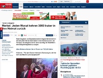Bild zum Artikel: Tendenz steigend - Merkel: Jeden Monat kehren 3000 Iraker in ihre Heimat zurück