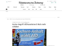 Bild zum Artikel: Hacker-Angriff: AfD kann keine E-Mails mehr schicken