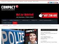 Bild zum Artikel: COMPACT-lesende Polizisten aus Thüringen strafversetzt! Jetzt Solidarität zeigen!