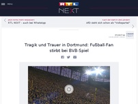 Bild zum Artikel: Tragik und Trauer in Dortmund: Fußball-Fan stirbt bei BVB-Spiel