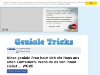 Bild zum Artikel: Diese geniale Frau baut sich ein Haus aus alten Containern. Wenn du es von innen siehst … WOW!