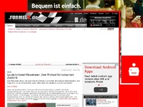 Bild zum Artikel: Lauda kritisiert Rätselraten über Michael Schumachers Zustand