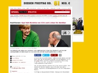 Bild zum Artikel: Koalitionen: Gysi hält Bündnis von CDU und Linken für denkbar