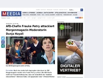 Bild zum Artikel: AfD-Chefin Frauke Petry attackiert Morgenmagazin-Moderatorin Dunja Hayali